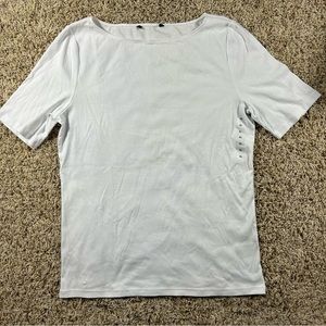 Lauren Ralph Lauren- Women’s Cotton Blend White Short Sleeve T-Shirt- Size XL